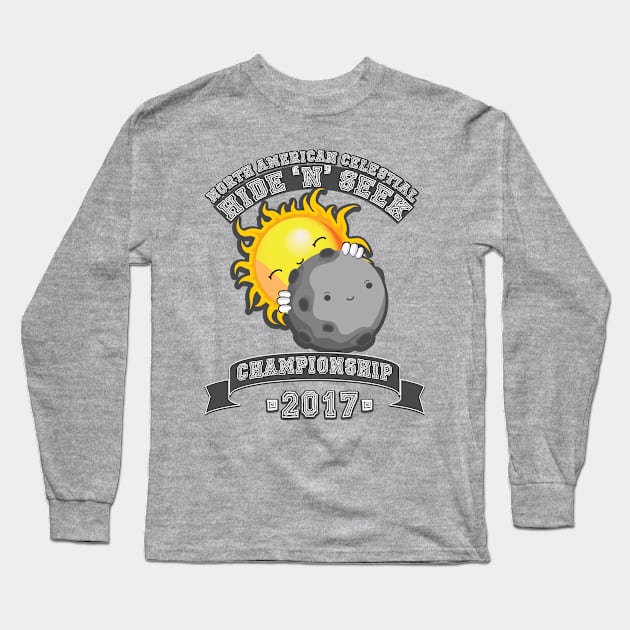 Summer Eclipse 2017 Long Sleeve T-Shirt by KennefRiggles